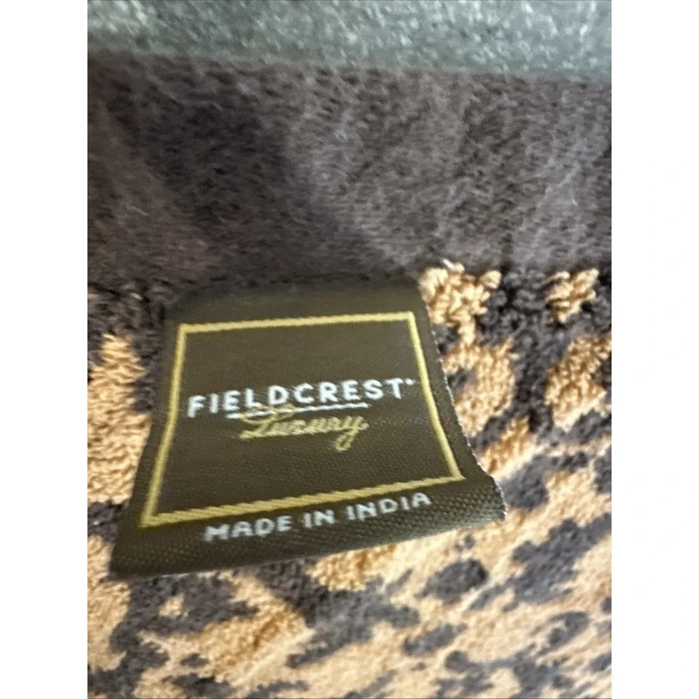 Fieldcrest Luxury Beach Towel Two-Toned Brown Sz 57x28 Retro 80s 90s Coliseum